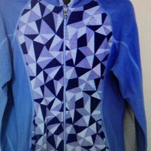 Geometric Blue Kids Jacket